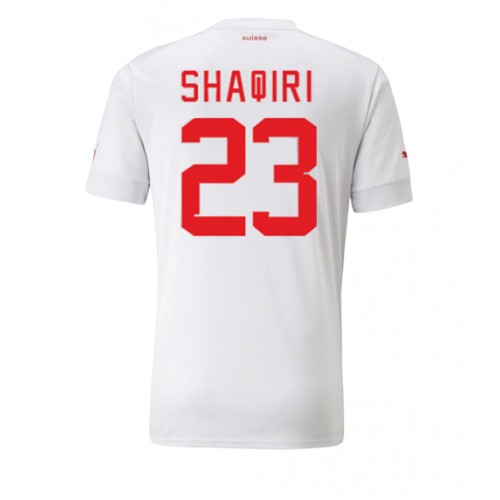 Maillot de foot Suisse Xherdan Shaqiri #23 Extérieur Monde 2022 Manches Courte